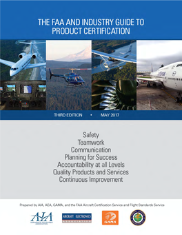 The Faa and Industry Guide to Product Certification (Cpi