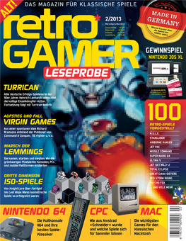 Retro Gamer 2/2013: Leseprobe