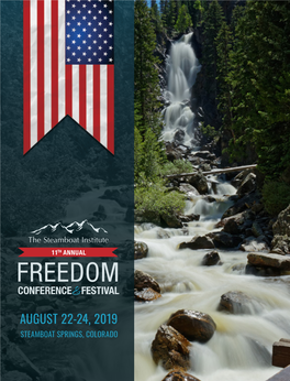 AUGUST 22-24, 2019 STEAMBOAT SPRINGS, COLORADO Letter from the Chairman JENNIFER SCHUBERT-AKIN