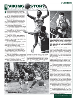 VIKING HISTORY Portland State Basketball Through the Years