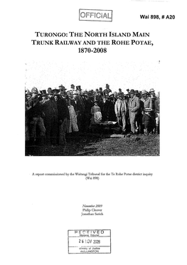 Turongo: the North Island Main Trunk Railway and the Rohe Potae, 1870-2008