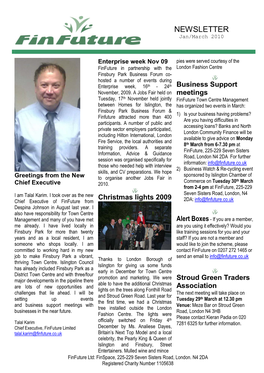 NEWSLETTER Jan/March 2010