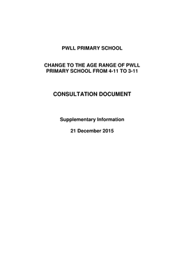 Consultation Document