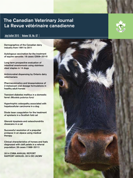 The Canadian Veterinary Journal La Revue Vétérinaire Canadienne