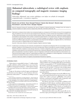 Abdominal Tuberculosis: a Radiological Review with Emphasis on Computed