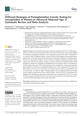 Different Strategies of Preimplantation Genetic Testing for Aneuploidies in Women of Advanced Maternal Age: a Systematic Review and Meta-Analysis