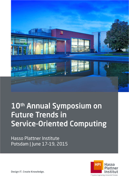 10Th Annual Symposium on Future Trends in Service-Oriented