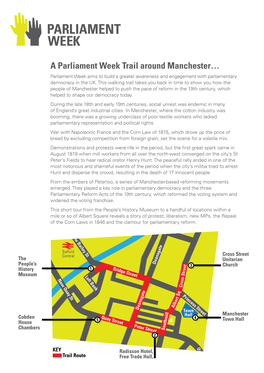 A Parliament Week Trail Around Manchester… Parliament Week Aims to Build a Greater Awareness and Engagement with Parliamentary Democracy in the UK