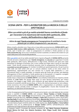 Cs Scena Unita Lancio Bando Emergenza Definitivo.Docx