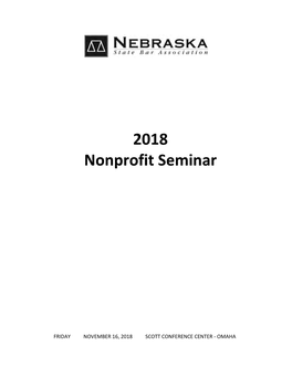 2018 Nonprofit Seminar