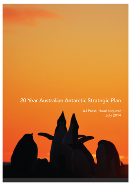 20 Year Australian Antarctic Strategic Plan