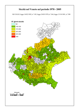 Siccità Nel Veneto Nel Periodo 1978 - 2005