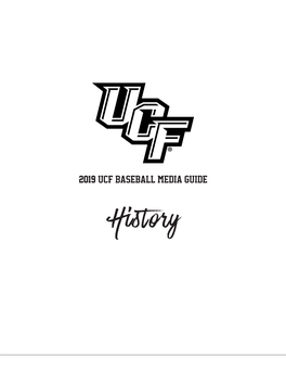 2019 Ucf Baseball Media Guide