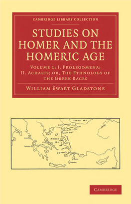 Studies on Homer and the Homeric Age, Volume 1