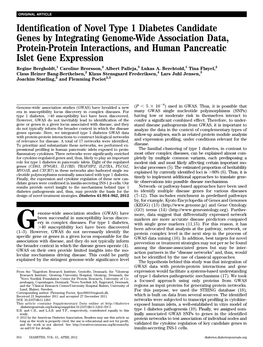 Identification of Novel Type 1 Diabetes Candidate Genes by Integrating