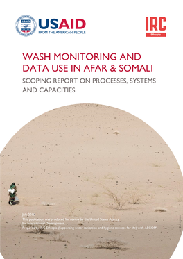 WASH Monitoring and Data Use in Afar & Somali -Scoping