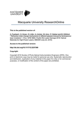 Refractive Index Change Mechanisms in Different Glasses Induced by Femtosecond Laser Irradiation 