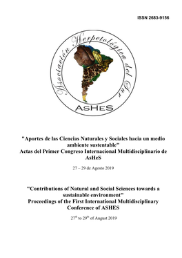 Actas Del Primer Congreso Internacional Multidisciplinario De Ashes