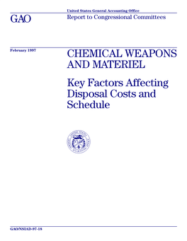 NSIAD-97-18 Chemical Weapons and Materiel B-266135