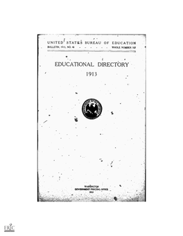 Educational Directory 1913