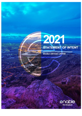 2021 Statement of Intent