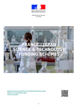 Japan Science & Technology Funding Schemes