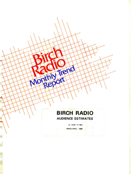 Birch Radio Audience Estimates