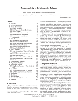 Organocatalysis by N-Heterocyclic Carbenes