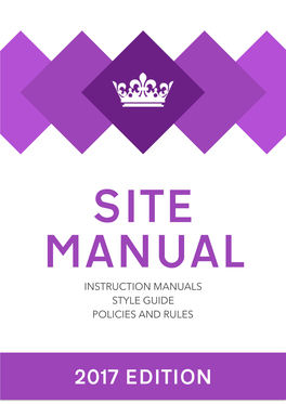 2017 Site Manual