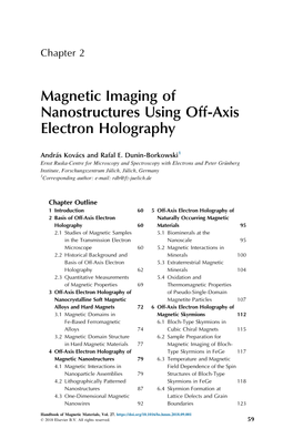 Magnetic Imaging of Nanostructures Using Off-Axis Electron Holography