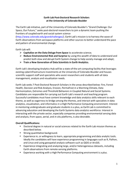 Earth Lab Postdocs 012616