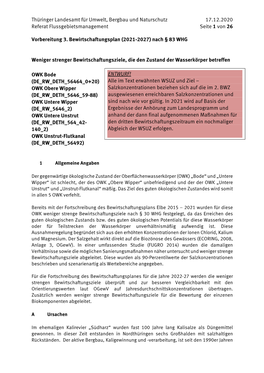 Thüringer Landesamt Für Umwelt, Bergbau Und Naturschutz 17.12.2020 Referat Flussgebietsmanagement Seite 1 Von 26