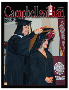 The Magazine for Alumni and Friends of Campbellsville University a Word from the President… February 2011