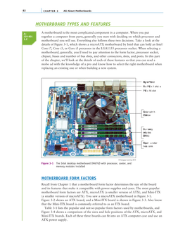 Motherboard Types and Features