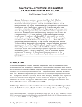 Composition, Structure, and Dynamics of the Illinois Ozark Hills Forest