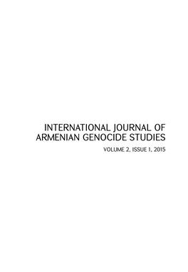 JOURNAL of ARMENIAN GENOCIDE New Eng Ed(1) (1).Indd