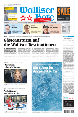 Gästeansturm Auf Die Walliser Destinationen