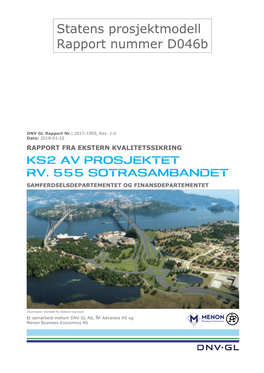 Rapport KS2 Rv. 555 Sotrasambandet