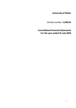 1146516 Consolidated Financial Statements for the Year Ended 31