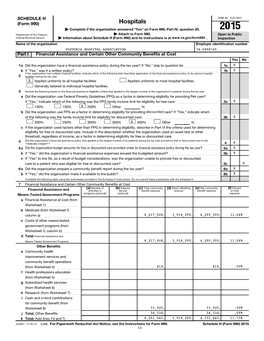 Hospitals | Complete If the Organization Answered 