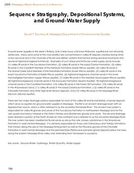 Sequence Stratigraphy, Depositional Systems, and Ground-Water Supply