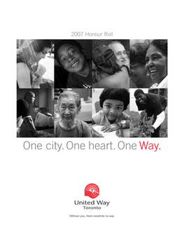 One City. One Heart. One Way