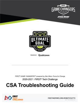 CSA Troubleshooting Guide