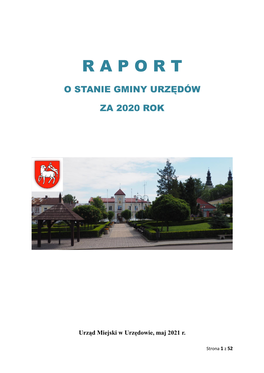 RAPORT O STANIE GMINY URZĘDÓW Za 2020