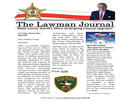 The Lawman Journal Webb County Sheriff’S Office Undergoing Colossal Upgrades!