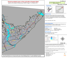 Flood Inundated Areas in Part of Andhra Pradesh State