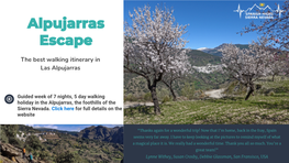 The Best Walking Itinerary in Las Alpujarras