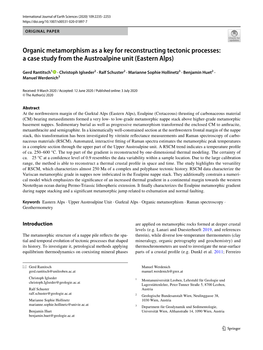 A Case Study from the Austroalpine Unit (Eastern Alps)