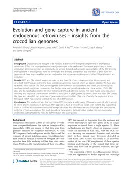 Evolution and Gene Capture in Ancient Endogenous Retroviruses