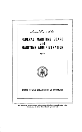 Annual Report for Fiscal Year 1961